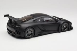 McLaren 12C GT3 Carbon Opaco Nero Minichamps 1:18 151121390 Pressofusione — immagine 2 di 6