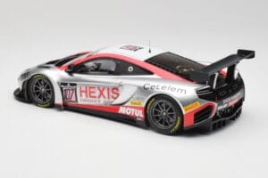 McLaren 12C GT3 Hexis Racing #107 O. Panis / F. Cazenave 24 Hours of Spa 2013 Minichamps 1:18 151131397 Pressofusione — immagine 5 di 6