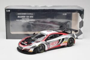 McLaren 12C GT3 Hexis Racing #107 O. Panis / F. Cazenave 24 Hours of Spa 2013 Minichamps 1:18 151131397 Pressofusione — immagine 6 di 6