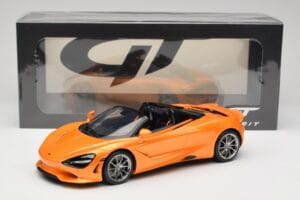 McLaren 750S Spider Papaya Orange GT Spirit 1:18 GT488 Resina — immagine 6 di 6