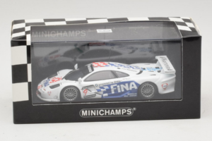 McLaren F1 GTR #9 Fina P. Kox / R. Ravaglia / A. Montermini 24 Hours of Le Mans 1997 Minichamps 1:43 MCLAREN002 Pressofusione — immagine 5 di 5