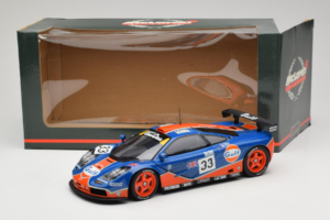 McLaren F1 GTR Gulf #33 R. Bellm / M. Weaver / J-J. Lehto 24 Hours of Le Mans 1996 UT Models 1:18 530161833 Pressofusione — immagine 8 di 8
