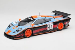 McLaren F1 GTR Gulf #41 P. Gounon / S. Oloffson 24 Hours of Le Mans 1997 Minichamps 1:18 530133741 Pressofusione