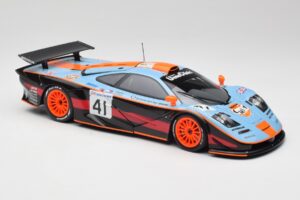 McLaren F1 GTR Gulf #41 P. Gounon / S. Oloffson 24 Hours of Le Mans 1997 Minichamps 1:18 530133741 Pressofusione — immagine 6 di 8