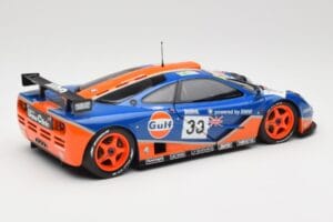 McLaren F1 GTR Gulf Racing #33 S. Bellm / A. Weaver / J. Lehto 24 Hours of Le Mans 1996 Minichamps 1:18 530133633 Pressofusio — immagine 3 di 8