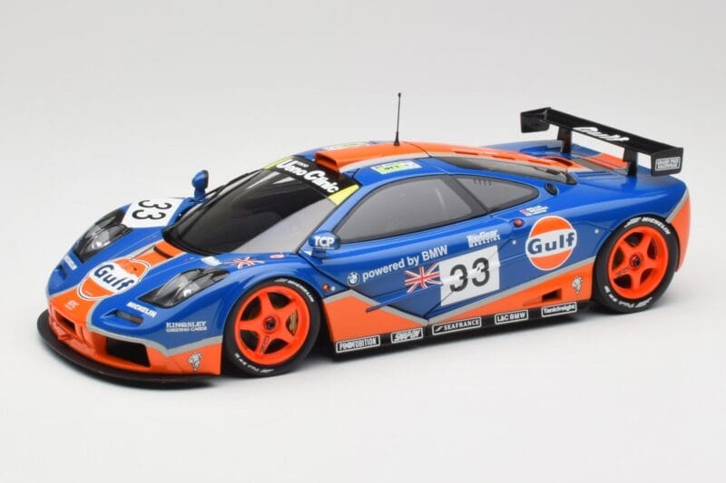 McLaren F1 GTR Gulf Racing #33 S. Bellm / A. Weaver / J. Lehto 24 Hours of Le Mans 1996 Minichamps 1:18 530133633 Pressofusio