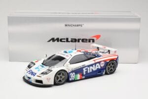 McLaren F1 GTR Team Bigazzi #39 N. Piquet / A. Cecotto / D. Sullivan 24 Hours of Le Mans 1996 Minichamps 1:18 530133639 Press — immagine 8 di 8
