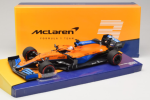 McLaren MCL35M Mercedes #3 D. Ricciardo McLaren F1 Team Bahrain Grand Prix 2021 Minichamps 1:18 533211803 Resina — immagine 7 di 7