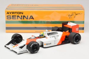 McLaren MP4/4 Honda #12 A. Senna Marlboro McLaren F1 World Champion 1988 Minichamps 1:18 540881812 Pressofusione — immagine 7 di 7