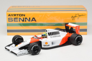 McLaren MP4/6 Honda #1 A. Senna Marlboro McLaren F1 World Champion 1991 Minichamps 1:18 540911801 Pressofusione — immagine 7 di 7