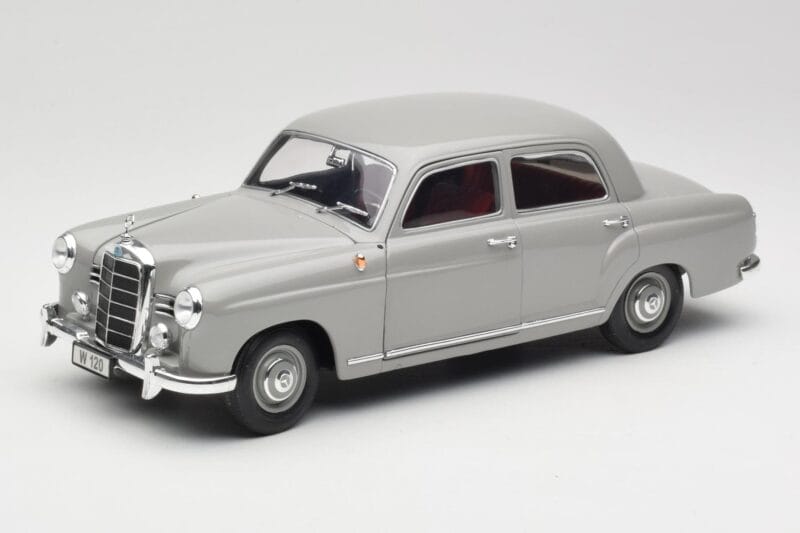 Mercedes 180 W120 Ponton Graphite Grey Revell 1:18 08974 Pressofusione
