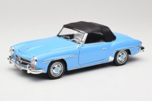 Mercedes 190 SL W121 Blu Chiaro Norev 1:18 183400 Pressofusione