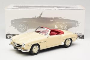 Mercedes 190 SL W121 Beige Minichamps 1:18 103037034 Pressofusione — immagine 8 di 8