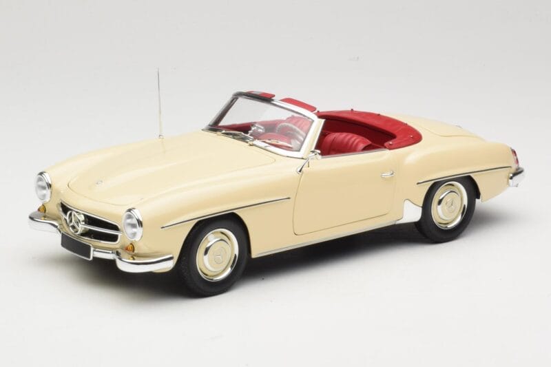 Mercedes 190 SL W121 Beige Minichamps 1:18 103037034 Pressofusione