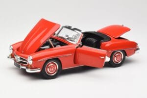 Mercedes 190 SL W121 Guards Red Minichamps 1:18 100037032 Pressofusione — immagine 2 di 8