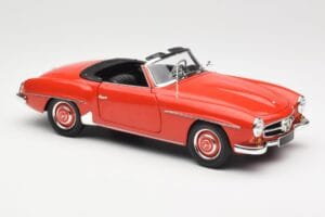 Mercedes 190 SL W121 Guards Red Minichamps 1:18 100037032 Pressofusione — immagine 6 di 8