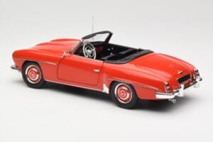 Mercedes 190 SL W121 Guards Red Minichamps 1:18 100037032 Pressofusione — immagine 7 di 8