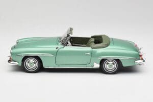 Mercedes 190 SL W121 Verde Chiaro Metallizzato Norev 1:18 183401 Pressofusione — immagine 5 di 9