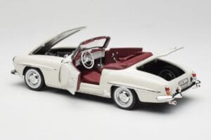 Mercedes 190 SL W121 Grigio Chiaro Norev 1:18 B66040710 Pressofusione — immagine 7 di 10