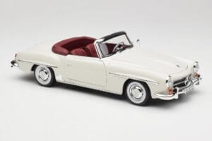 Mercedes 190 SL W121 Grigio Chiaro Norev 1:18 B66040710 Pressofusione — immagine 8 di 10
