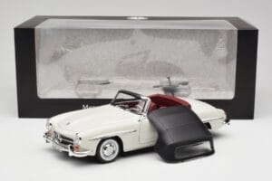 Mercedes 190 SL W121 Grigio Chiaro Norev 1:18 B66040710 Pressofusione — immagine 10 di 10