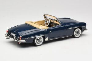 Mercedes 190 SL W121 Middle Blue Norev 1:18 183403 Pressofusione — immagine 3 di 8