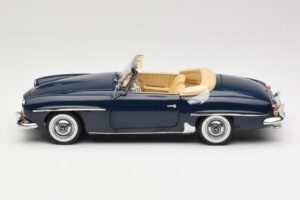 Mercedes 190 SL W121 Middle Blue Norev 1:18 183403 Pressofusione — immagine 4 di 8