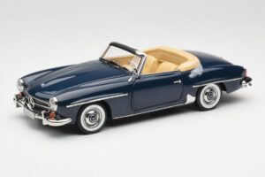 Mercedes 190 SL W121 Middle Blue Norev 1:18 183403 Pressofusione