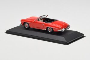 Mercedes 190 SL W121 Rosso Minichamps 1:43 940033131 Pressofusione — immagine 3 di 4