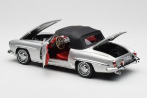 Mercedes 190 SL W121 Argento Norev 1:18 B660640604 Pressofusione — immagine 5 di 8