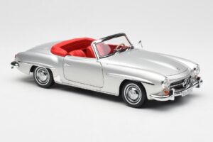 Mercedes 190 SL W121 Argento Norev 1:18 B660640604 Pressofusione — immagine 6 di 8