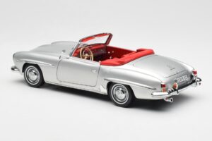 Mercedes 190 SL W121 Argento Norev 1:18 B660640604 Pressofusione — immagine 7 di 8