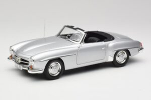 Mercedes 190 SL W121 Argento Grigio Minichamps 1:18 100037031 Pressofusione