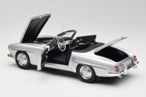Mercedes 190 SL W121 Argento Grigio Minichamps 1:18 100037031 Pressofusione — immagine 5 di 8