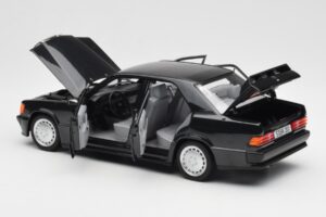 Mercedes 190E 2.3-16 W201 Nero Edizione Dealer Norev 1:18 B66040663 Pressofusione — immagine 5 di 8