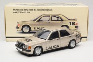 Mercedes 190E 2.3-16 W201 #1 N. Lauda Race of Champions Nurburgring 1984 AUTOart 1:18 88431 Pressofusione — immagine 8 di 8