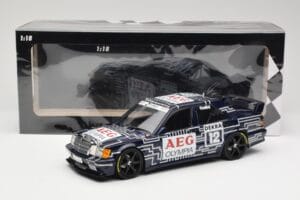 Mercedes 190E 2.5-16 EVO 1 W201 Team Snobeck #12 A. Cudini DTM 1989 Minichamps 1:18 155893612 Pressofusione — immagine 6 di 6
