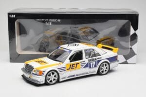 Mercedes 190E 2.5-16 EVO I W201 #17 Team MS-Jet J. van Ommen DTM 1990 Minichamps 1:18 155903617 Pressofusione — immagine 6 di 6