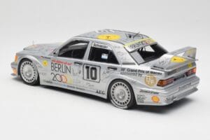 Mercedes 190E 2.5-16 EVO II W201 #10 Zung Fu B. Schneider Guia Race Macau 1992 Minichamps 1:18 155923610 Pressofusione — immagine 4 di 6