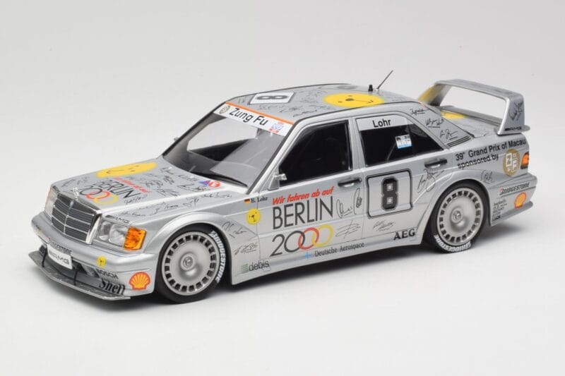 Mercedes 190E 2.5-16 EVO II W201 #8 Zung Fu E. Lohr Guia Race Macau 1992 Minichamps 1:18 155923608 Pressofusione