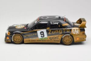 Mercedes 190E 2.5-16 EVO II W201 #9 Zung Fu K. Ludwig Guia Race Macau 1991 Minichamps 1:18 155913609 Pressofusione — immagine 5 di 6