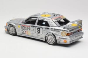 Mercedes 190E 2.5-16 EVO II W201 #9 Zung Fu K. Ludwig Guia Race Macau 1992 Minichamps 1:18 155923609 Pressofusione — immagine 4 di 6