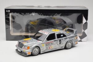 Mercedes 190E 2.5-16 EVO II W201 #9 Zung Fu K. Ludwig Guia Race Macau 1992 Minichamps 1:18 155923609 Pressofusione — immagine 6 di 6