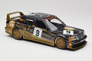 Mercedes 190E 2.5-16 EVO II W201 #9 Zung Fu K. Ludwig Guia Race Macau 1991 Minichamps 1:18 155913609 Pressofusione — immagine 2 di 6