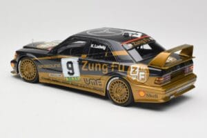 Mercedes 190E 2.5-16 EVO II W201 #9 Zung Fu K. Ludwig Guia Race Macau 1991 Minichamps 1:18 155913609 Pressofusione — immagine 4 di 6