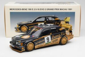 Mercedes 190E 2.5-16 Evo II #9 K. Ludwig Macau GP 3rd Place 1991 AUTOart 1:18 89135 Pressofusione — immagine 8 di 8