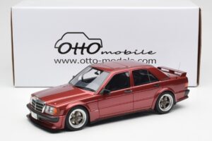 Mercedes 190E 2.5-16 W201 RAUH-Welt Republik Rosso Otto 1:18 OT1083 Resina — immagine 6 di 6