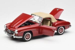 Mercedes 190SL W198 Rosso AUTOart 1:18 76116 Pressofusione — immagine 2 di 8
