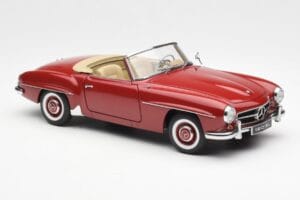 Mercedes 190SL W198 Rosso AUTOart 1:18 76116 Pressofusione — immagine 6 di 8
