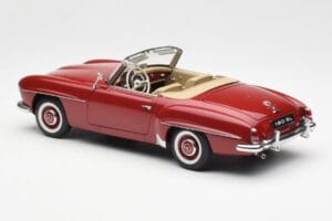 Mercedes 190SL W198 Rosso AUTOart 1:18 76116 Pressofusione — immagine 7 di 8